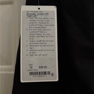 lululemon athletica Wunder Under HR Tight 25" - Black